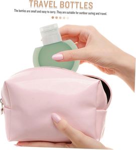 Custom Wholesale Rectangle Food Grade Silicone Multifunction Travel <b>Bottle</b> Set 60/90ml Empty <b>Squeeze</b> Cosmetic Jars Custom Color - Product Image 5
