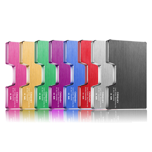 Del Raccoglitore sottile per Gli Uomini RFID Blocco di Alluminio Del Raccoglitore Cassa di Carta In Fibra di Carbonio del Metallo Del Raccoglitore Del Supporto di Carta Della Tasca Anteriore Minimalista - Product Image 6