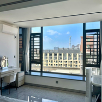 Ventanas Fijas de Aleación de Aluminio con Certificación Passivhaus, Rotura de Puente Térmico, Doble Acristalamiento, Ultra Bajo Consumo Energético, para Edificios de Viviendas
