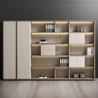WJG-221X Armoire de classement de bureau moderne en acier avec éclairage et rangement pour bureau de direction - Usage commercial