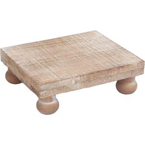 PARISLOFT Bandeja para jabón con pedestal de madera para fregadero de cocina, color natural, 5,9x1,75x4,9 pulgadas - Product Image 6