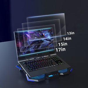 Tapis de refroidissement pour ordinateur <span class=keywords><strong>portable</strong></span> Super silencieux <span class=keywords><strong>portable</strong></span> avec 5 ventilateurs Support de <span class=keywords><strong>refroidisseur</strong></span> pour ordinateur <span class=keywords><strong>portable</strong></span> en matériau ABS 2 produits avec logo personnalisé USB en stock - Product Image 5