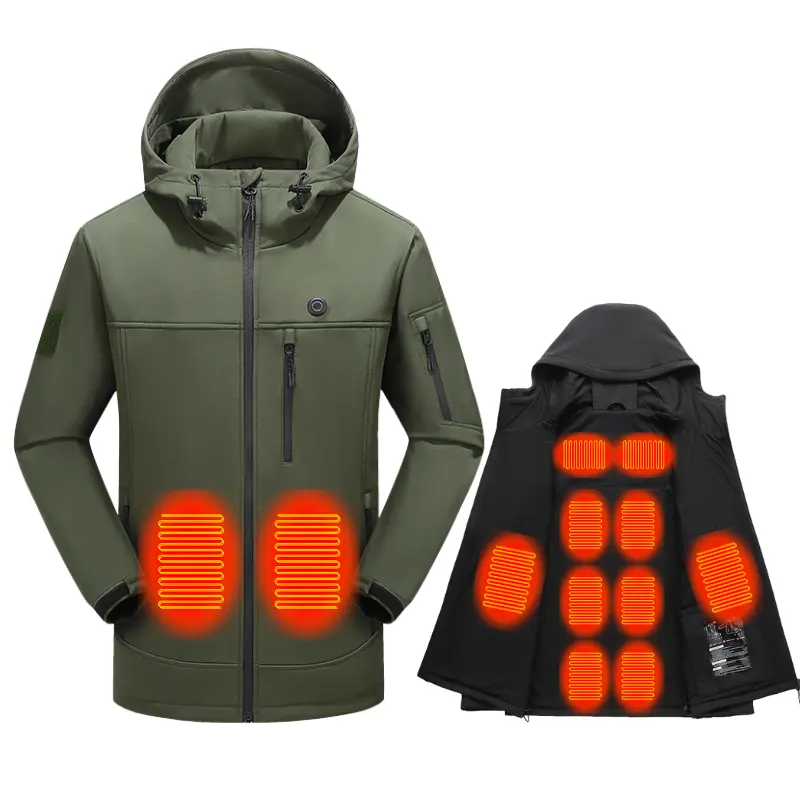 Giacche da sci in cotone con riscaldamento intelligente autunno e inverno Premium 7.4 Set batteria magazzino ue giacca da snowboard riscaldata Unisex