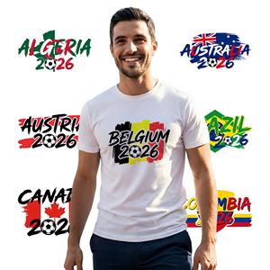 Nouveau design de transfert DTF pour vêtements, thème événement sportif City 2026, souvenir de l'événement de football, transfert DTF factice pour le jour du match de football - Product Image 1