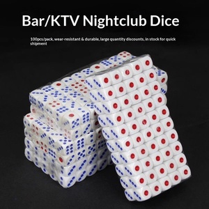 Barra per scuotere i dadi Dice Sieve, Accessori KTV, Tazza grande per lanciare i dadi, Materiale ABS, Angoli arrotondati, Effetto venato colorato - Product Image 3