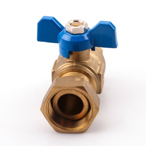 Bướm xử lý Brass bóng van nữ chủ đề chất lượng tốt phổ biến thiết kế dòng chảy nước kiểm soát bóng van - Product Image 4