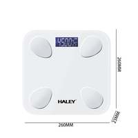 HALEY, fabricant leader, balance de salle de bain numérique personnalisée, capacité de 180 kg, en verre trempé, pour les importateurs mondiaux