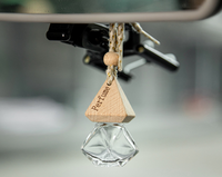 Diffuseur de parfum suspendu pour voiture en verre personnalisé à évaporation naturelle, prix usine, design unique JinYuYaoChen JYYC-007, longue durée