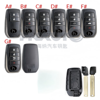 Carte PCB de clé intelligente universelle Lonsdor LT21-04 à 4 boutons, compatible avec Toyota et Lexus 2025+, fonctionne avec K518/KW100