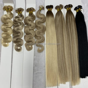 Queratina con ondas naturales, cabello humano <span class=keywords><strong>rizado</strong></span> a granel <span class=keywords><strong>para</strong></span> trenzar ondas de punta plana, tiene volumen <span class=keywords><strong>para</strong></span> la pérdida de cabello de mujer - Product Image 2