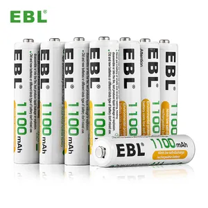 4 pièces Batteries EBL de haute qualité 1100mAh Batterie Ni-MH Batterie rechargeable 1.2Volts