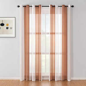 DaiRui Cheap Voile <strong>Curtain</strong> Sheer <strong>White</strong> With Vertical <strong>Lines</strong> <strong>Curtains</strong> for Living Room - Product Image 6