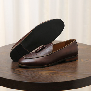 รองเท้าหนังผู้ชายคลาสสิกคุณภาพสูงรองเท้าโลฟเฟอร์มีสไตล์รองเท้าส้นหนา - Product Image 2