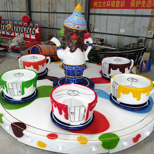 Trailer Mounted Kids Amusement Lunapark Carnival Movible Rotary Rides Portable Coffee Cup Ride 24 Asientos Personalizado para la venta - Product Image 4