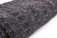 Lap Company 2-Pack Handschoen Auto Drogen Handdoek 70/30 Koreaanse Microfiber Sneldrogende 900gsm 15X24 Inch Ijs Grijs/Grijs Rolpatroon