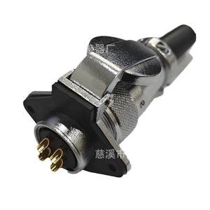 Connecteur plaqué or en forme de diamant Xunlian Aviation Plug WS24 2 à 19 broches pour instruments de mesure - Product Image 1