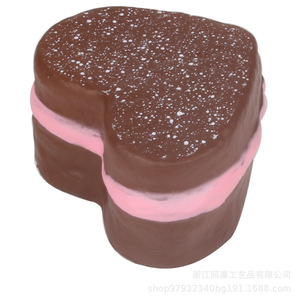 ของเล่นคลายเครียดรูปเค้กหัวใจโฟม PU ของขวัญวันวาเลนไทน์ - Product Image 1
