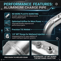 Kit de tuyau de charge en aluminium haute performance pour BMW N54 N55 E82 E90 E92 135i 335i, tuyau d'admission turbo avec bride TiAL BOV