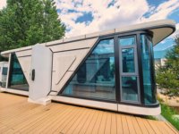 Maisons capsules, maison préfabriquée en conteneur, maison en conteneur de 40 pieds, maison modulaire, conteneur pour bureau, dortoir et hébergement