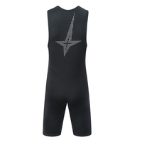 Wetsuit selam dan renang DIVESTAR tanpa lengan, berbahan neoprene 3mm, anti air, ramah lingkungan, dengan logo custom di bagian depan, untuk dewasa.