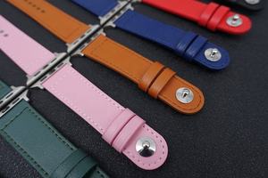 Bracelets de montre en <span class=keywords><strong>cuir</strong></span> de luxe 41/45/49mm, pour <span class=keywords><strong>Apple</strong></span> série <span class=keywords><strong>8</strong></span>/8Ultra/7/6/5/4/3/SE - Product Image 2