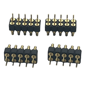 Spring Pogo Pin Connector Brass <strong>Contact</strong> 2.54mm Pitch Female H=2.5 2x05P Dip Type PCB Accessories Black Model - Product Image 1