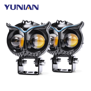 Focos LED Estilo Búho Faro de Motocicleta Lámpara de Niebla de 3 Pulgadas Haz Alto/Bajo Luces Antiniebla Blancas y Amarillas para Moto ATV - Product Image 1