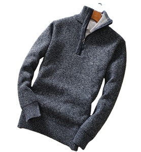 Suéteres <span class=keywords><strong>de</strong></span> Forro Polar para <span class=keywords><strong>Hombre</strong></span>, Talla Grande, <span class=keywords><strong>de</strong></span> Invierno, Económicos y a la Moda, con Media Cremallera, Cuello Alto, Cálidos, <span class=keywords><strong>de</strong></span> <span class=keywords><strong>Punto</strong></span> - Product Image 1