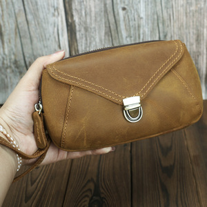 Pochette de ceinture pour téléphone en cuir de vache véritable vintage Ando Bag pour hommes avec bandoulière - Product Image 4