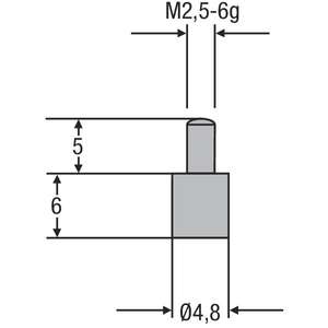 Helios preisser-M2.5เสียบวัดขนาด, Ø 4,8มม.-EAN คาลิเปอร์4029713221041 - Product Image 1