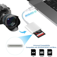 Adaptador de cámara USB C Trail Viewer USB 3,0 Lector de tarjetas de memoria SD de alta velocidad