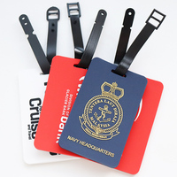 Étiquette de bagage en PVC personnalisée et créative avec motif de lettres, imperméable et écologique pour les voyages