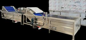 Laveuse industrielle de fruits et légumes en acier inoxydable, directement de l'usine, pour la transformation alimentaire, disponible à la vente - Product Image 3