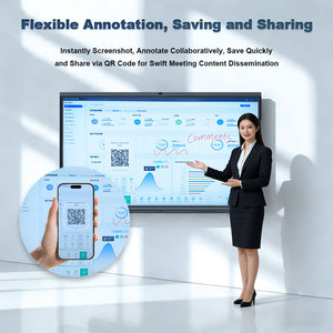Pantalla Interactiva Digital 4K para Conferencias <span class=keywords><strong>de</strong></span> Oficina, Pantalla Táctil Plana, Pizarra Interactiva Inteligente para la Enseñanza Escolar - Product Image 5