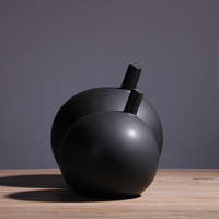 Vase en céramique blanc petite boule moderne créative céramique vase rond mat fleur séchée ornement décoration de la maison