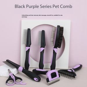 Juego de Cepillos para el Cuidado de Mascotas, para Perros y Gatos, Peine para Desenredar y Eliminar el Pelo Suelto, Herramientas de Aseo para Mascotas, Venta al por Mayor - Product Image 1
