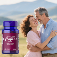 Lycopène encapsulé de qualité alimentaire à base de plantes Santé Prostate Supplément organique OEM Lycopène Softgel Capsules