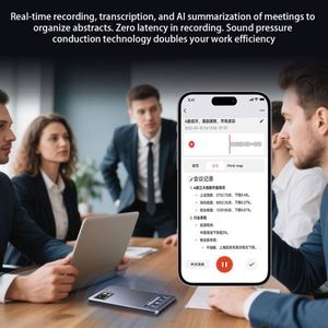 Enregistreur vocal numérique IA avec abonnement gratuit ChatGPT Plus Pro, enregistreur vocal numérique WAV, prise de notes, 64 Go, 36 heures d'autonomie, USB - Product Image 5