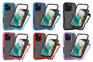 Pour <span class=keywords><strong>iPhone</strong></span> 16 étui transparent protecteur d'écran intégré, 360 Full Body double couche TPU + PC housse de téléphone antichoc pour <span class=keywords><strong>iPhone</strong></span> 16 Pro Max - Product Image 6