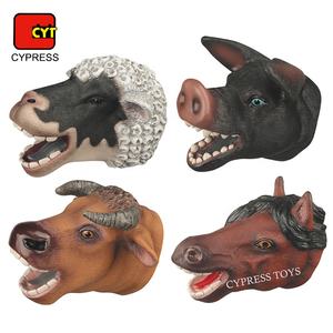 Juguetes Educativos 4 estilo mezclado de goma suave marioneta de mano de juguete de animales de granja Animal marioneta de mano - Product Image 5