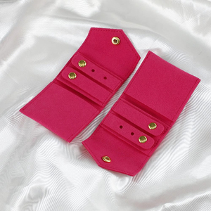 Customized logo Mini Jewelry Storage Bag Portable Folding <b>Small</b> Bag Earrings Necklace Ring Jewelry Roll Bag - Product Image 4