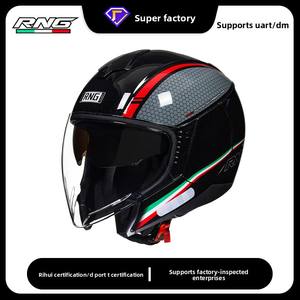 Casco de Motocicleta Unisex Personalizado 3/4 para Scooter y Bicicleta Eléctrica, Doble Lente, Cuatro Estaciones, Certificado 3C/DOT - Product Image 2