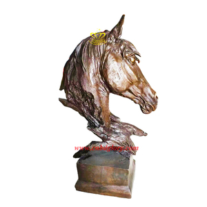 <span class=keywords><strong>Figurine</strong></span> de tête artisanale <span class=keywords><strong>en</strong></span> résine et statue de cheval <span class=keywords><strong>en</strong></span> fibre de verre pour Noël Halloween Anime Thème Autres festivals - Product Image 2