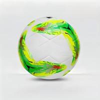 Ballon de football Fengsu personnalisé avec logo, en cuir PU, taille 5, cousu à la machine, thermocollé, haute qualité, durable, pour entraînement d'équipe en extérieur