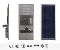 Lampadaire Solaire LED LONGT pour Autoroute 30W/40W/60W IP65 6000K Lumière du Jour Angle de Faisceau 130° Détecteur de Mouvement Garantie 3 Ans Extérieur Route