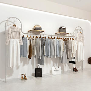 Custom Boutique Furniture Design Metal Clothing Stand Commercial Hanging Garment Display Racks Ladies Shop <strong>Interior</strong> Design - Product Image 1