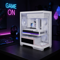 Boîtier ATX Full Tower Thermalright A30 ARGB Blanc avec fenêtre panoramique en acrylique sur trois côtés pour PC de jeu (refroidissement inclus, sans accessoires)