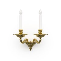 Applique murale LED décorative unique en métal sculpté artisanal pour maison, villa, hôtel, salon