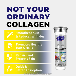 <span class=keywords><strong>Comprimés</strong></span> effervescents de collagène Super Formule avec vitamines E, C et biotine pour la croissance des cheveux, sans gluten, naturels, 15 <span class=keywords><strong>comprimés</strong></span>/flacon - Product Image 3
