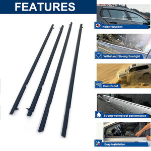 Bộ 4 gioăng cao su cửa kính màu đen cho Holden Commodore VE VF V6 V8 Sedan, gioăng cửa kính ngoài - Product Image 2